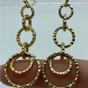 Hammered Gold Earrings